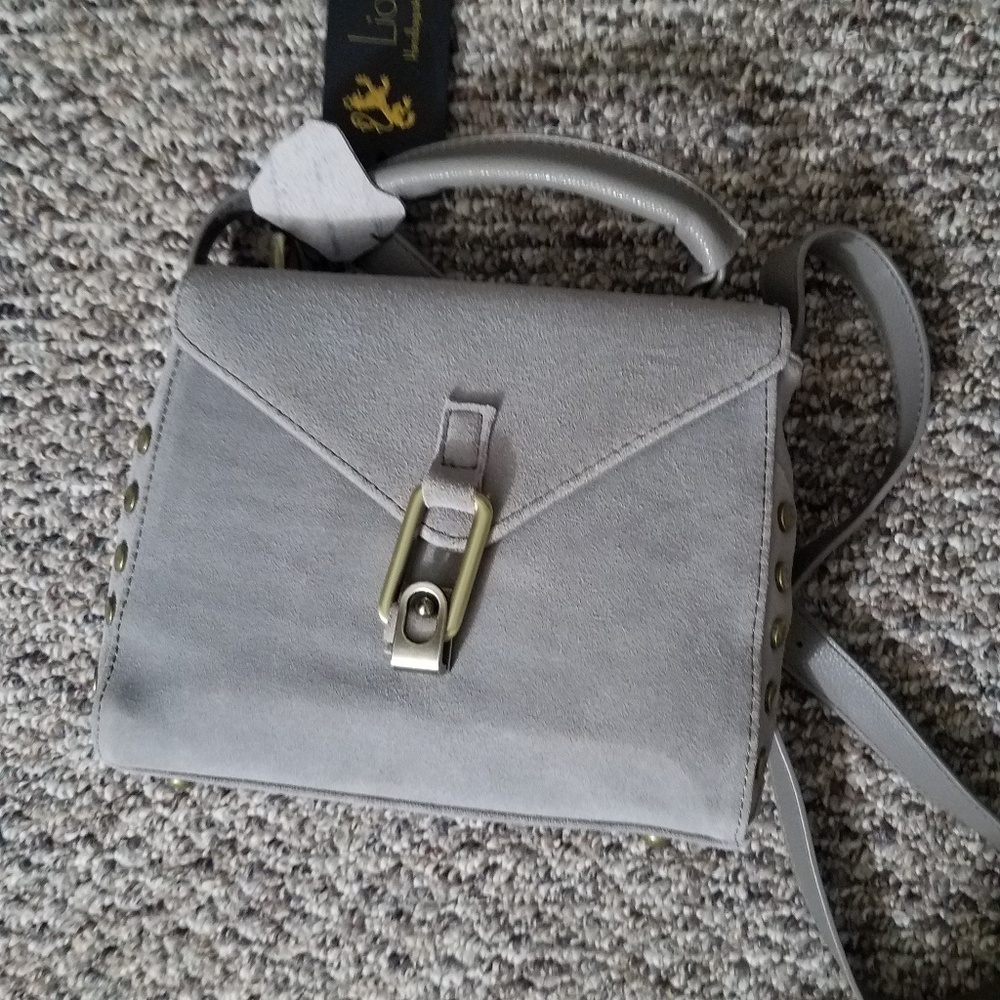 Nwt Suede Leather Crossbody Bag - Picture 2 of 6